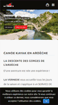 Mobile Screenshot of canoe-kayak-lavernede.com